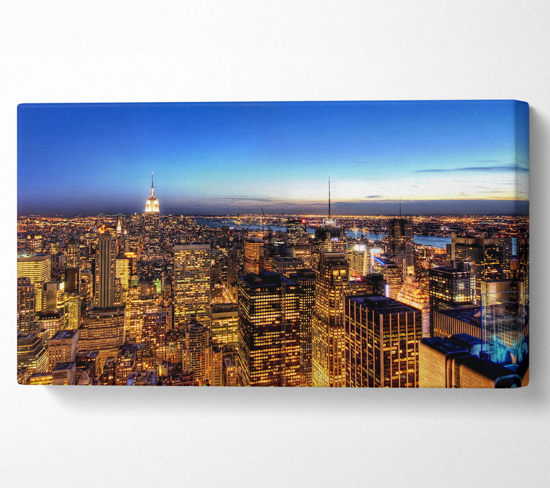  A Canvas Print of New York At Dusk Canvas Art