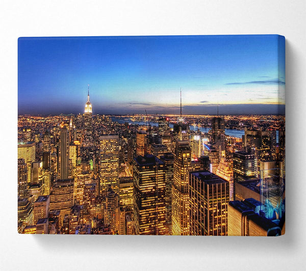  A Canvas Print of New York At Dusk Canvas Art