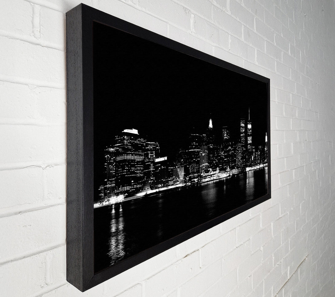  A Canvas Print of New York Black Nights Canvas Art