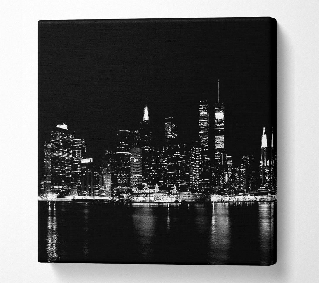  A Canvas Print of New York Black Nights Canvas Art