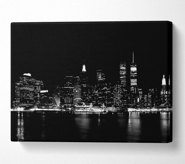  A Canvas Print of New York Black Nights Canvas Art