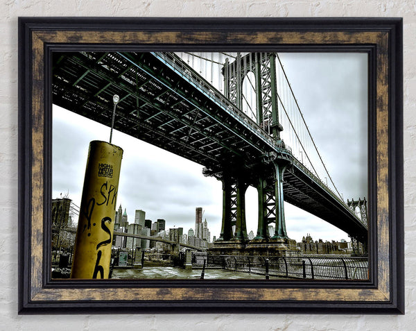 New York Bridge Framed Print