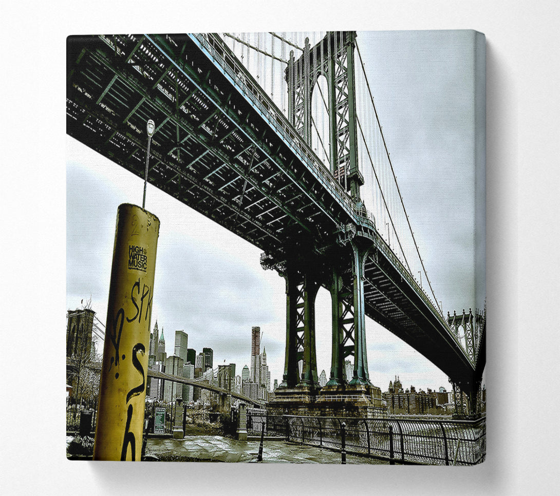  A Canvas Print of New York Bridge Canvas Print