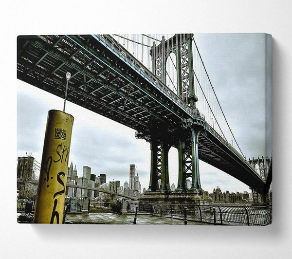  A Canvas Print of New York Bridge Canvas Print
