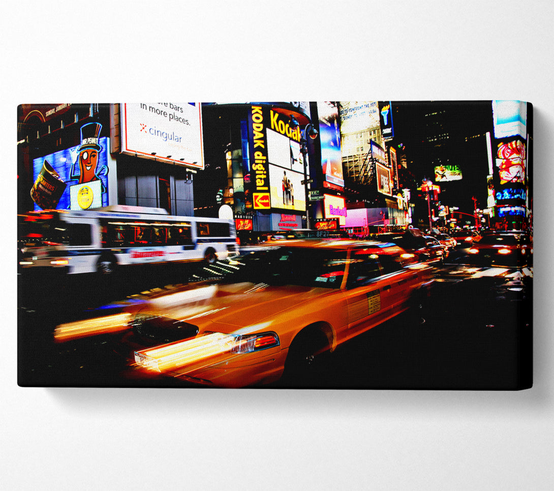  A Canvas Print of New York Broadway Cabs Canvas Art