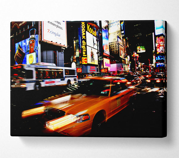  A Canvas Print of New York Broadway Cabs Canvas Art