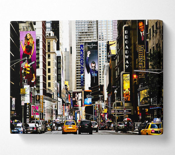  A Canvas Print of New York Broadway Days Canvas Wall Art