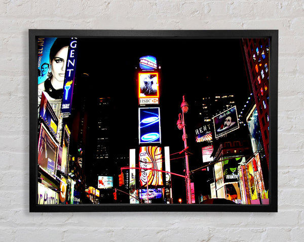 New Yorker Broadway-Nachtlichter