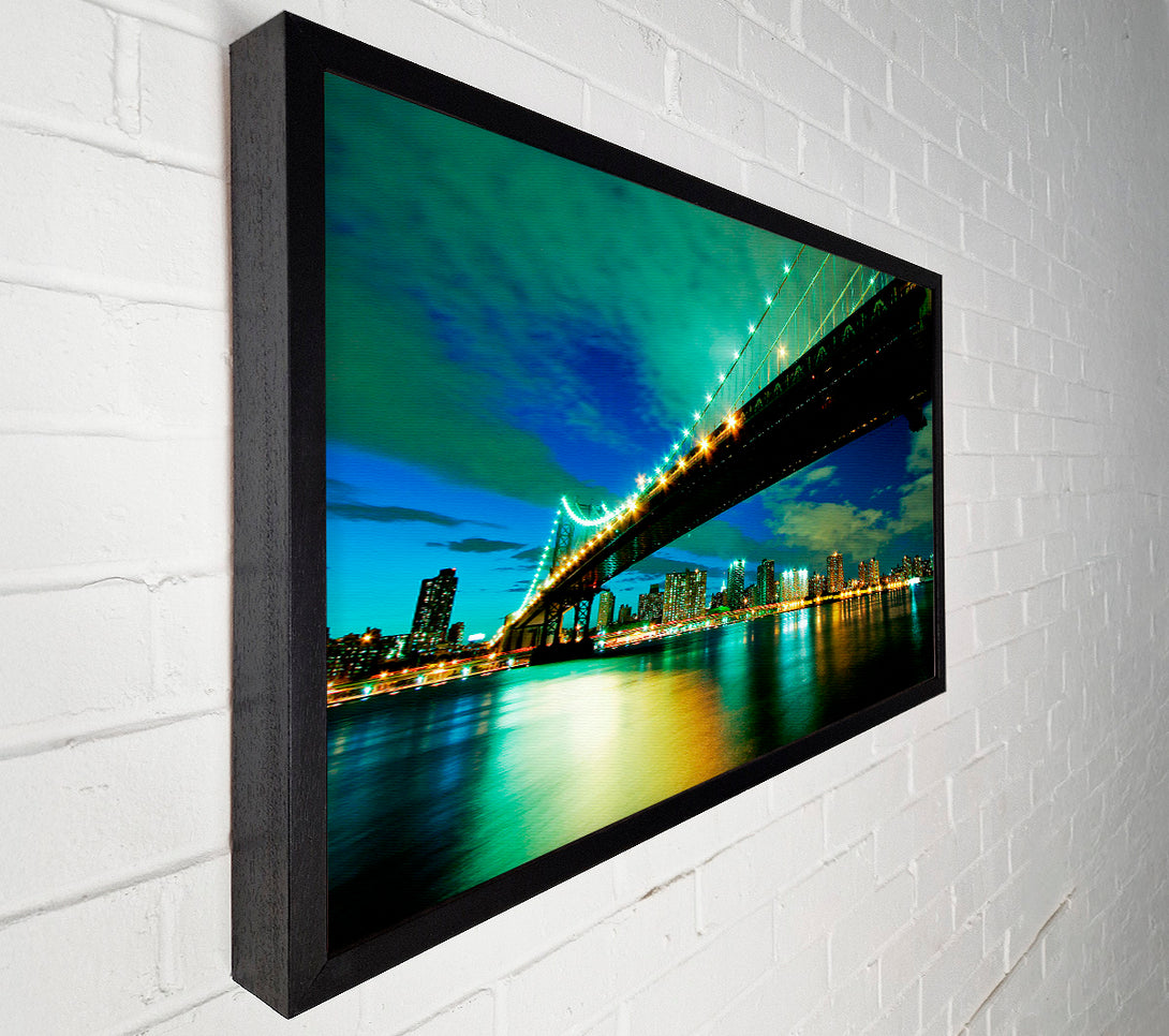  A Canvas Print of New York Brooklyn Bridge From Below Canvas Art