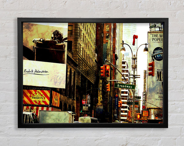 New York By Day Framed Print