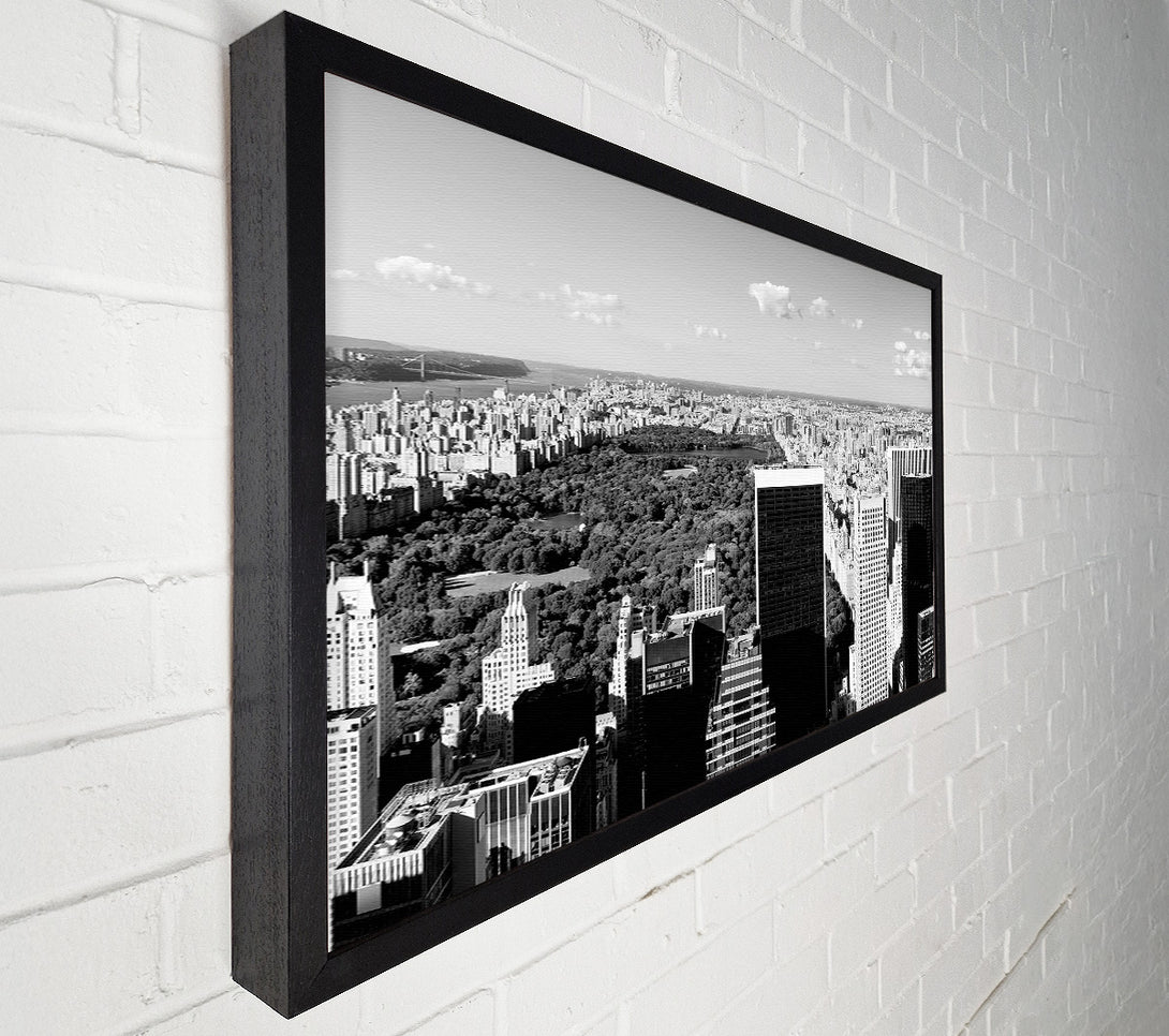  A Canvas Print of Central Park New York B n W Canvas Print