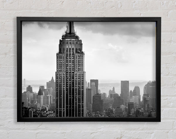 New York City Empire State B N W Himmel