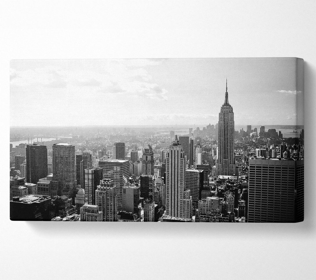  A Canvas Print of New York City Skyscrapers B n W Canvas Wall Art