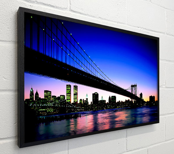 New York City Afar Blue