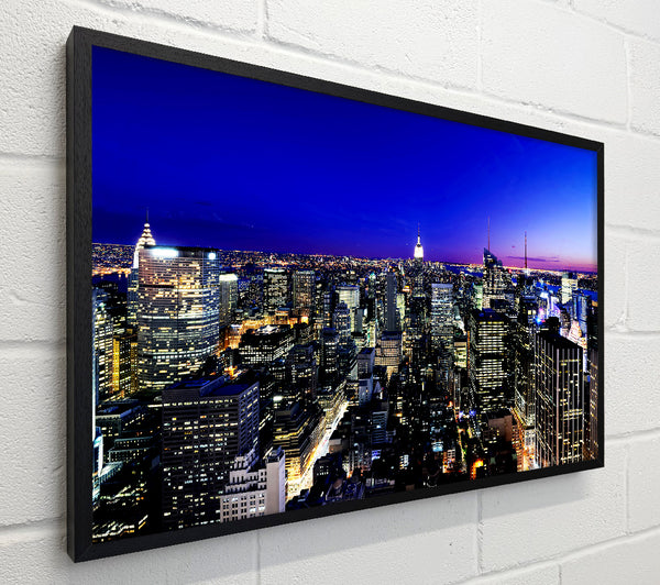 New York City Blue Ariel View