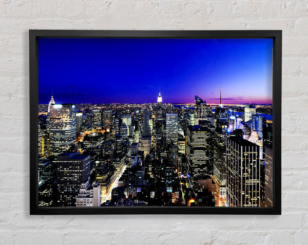 New York City Blaue Ariel-Ansicht