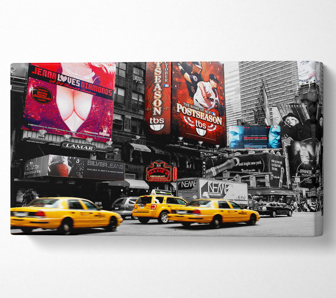  A Canvas Print of New York City Broadway Billboards Canvas Wall Art