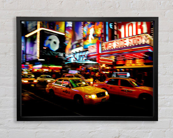 Taxis am Broadway in New York