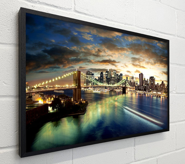 New York City Brooklyn Bridge View