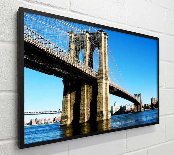 New York City Brooklyn Bridge By Day