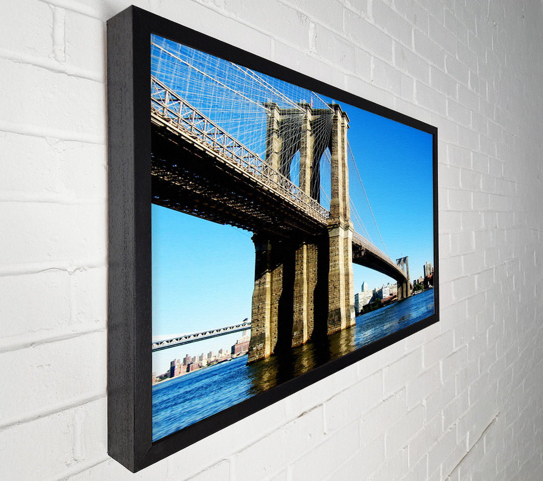  A Canvas Print of New York City Brooklyn Bridge By Day Canvas Print