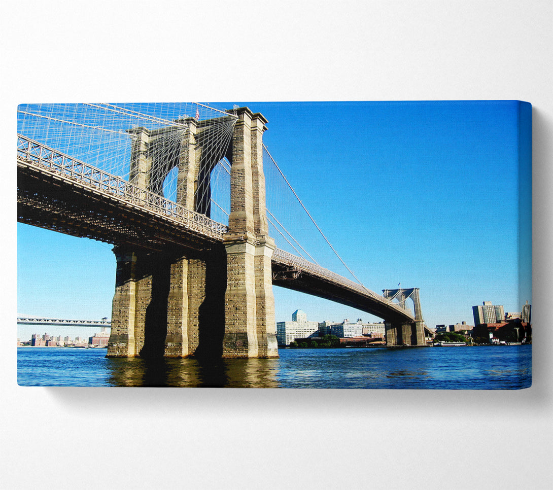  A Canvas Print of New York City Brooklyn Bridge By Day Canvas Print