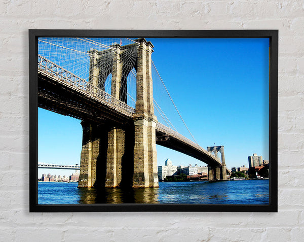 New York City Brooklyn Bridge bei Tag