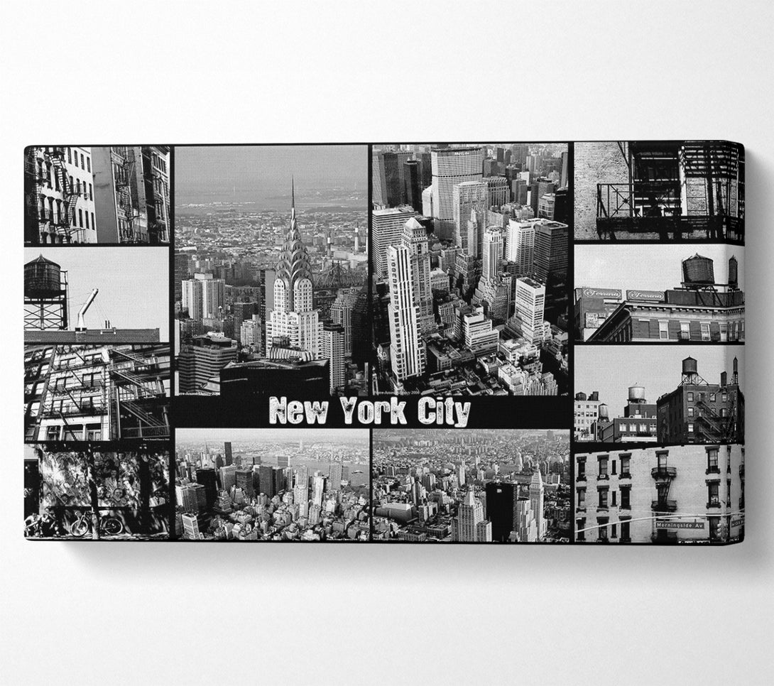  A Canvas Print of New York City Collage Canvas Art