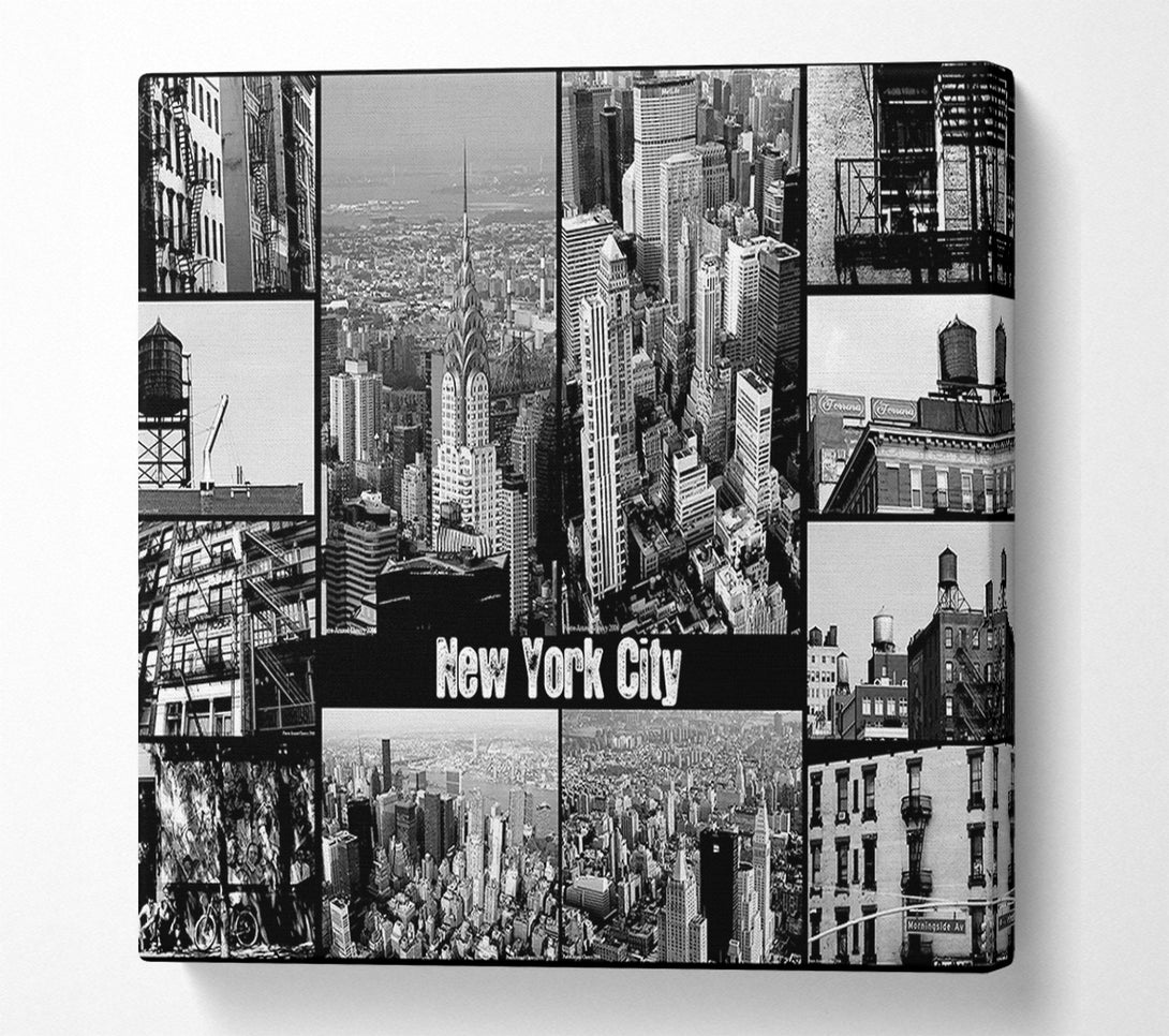  A Canvas Print of New York City Collage Canvas Art