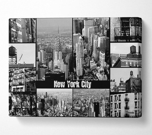  A Canvas Print of New York City Collage Canvas Art