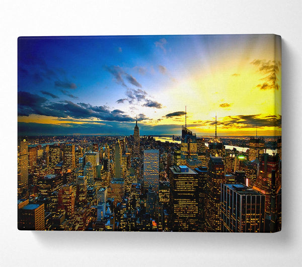  A Canvas Print of New York City Colours Canvas Wall Art