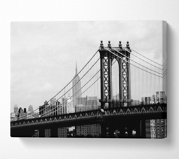  A Canvas Print of New York City Empire State Building Afar Canvas Print
