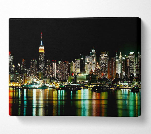  A Canvas Print of New York City Glow Canvas Print