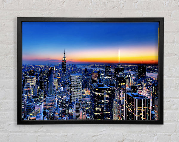 Goldener Horizont in New York City