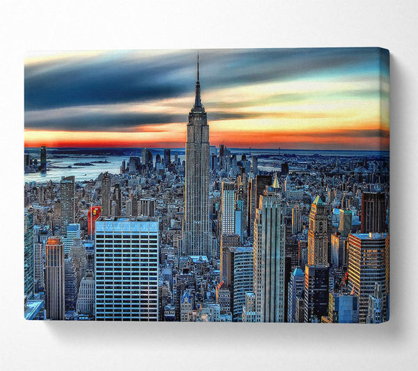  A Canvas Print of New York City On Top Of The World Canvas Print