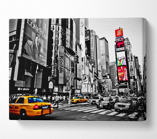  A Canvas Print of New York City Manhattan Cabs Canvas Art