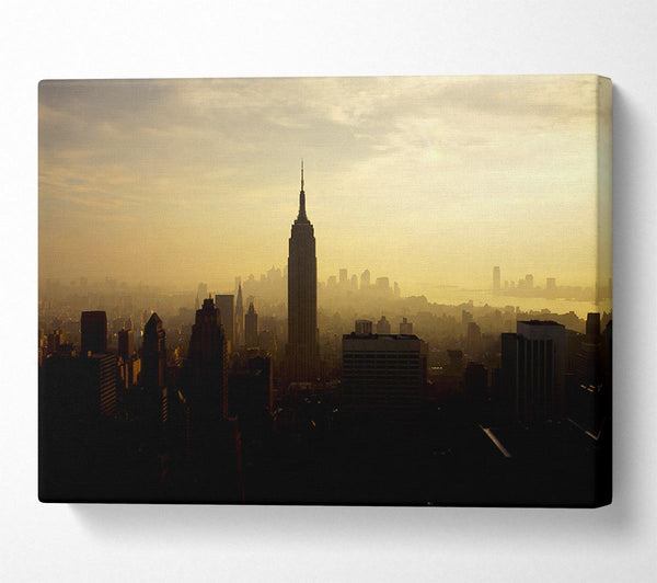  A Canvas Print of New York City Mist Canvas Art