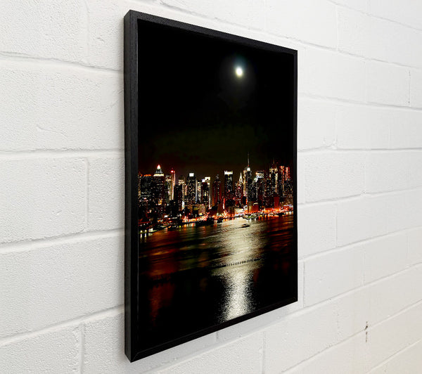 New York City Moonlit Glow