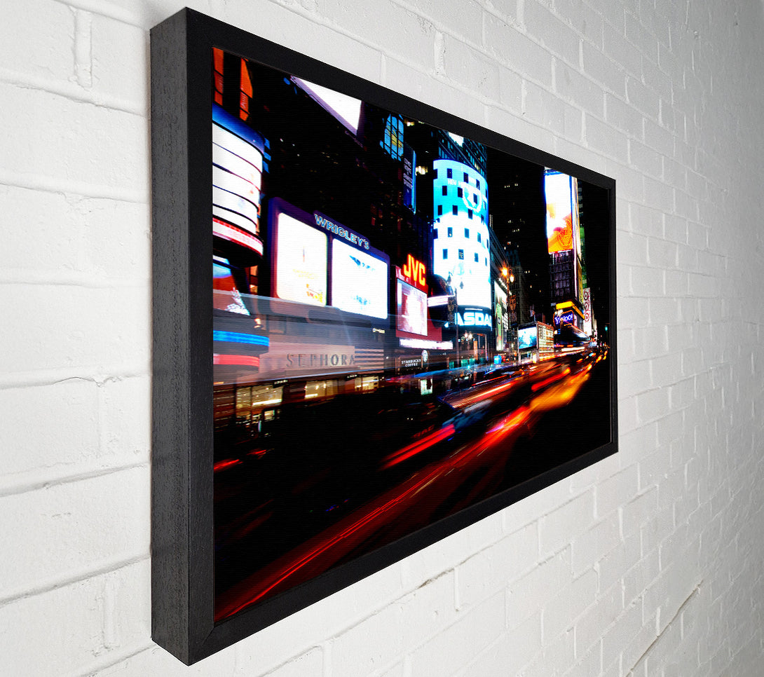  A Canvas Print of New York City Night Lights Canvas Print