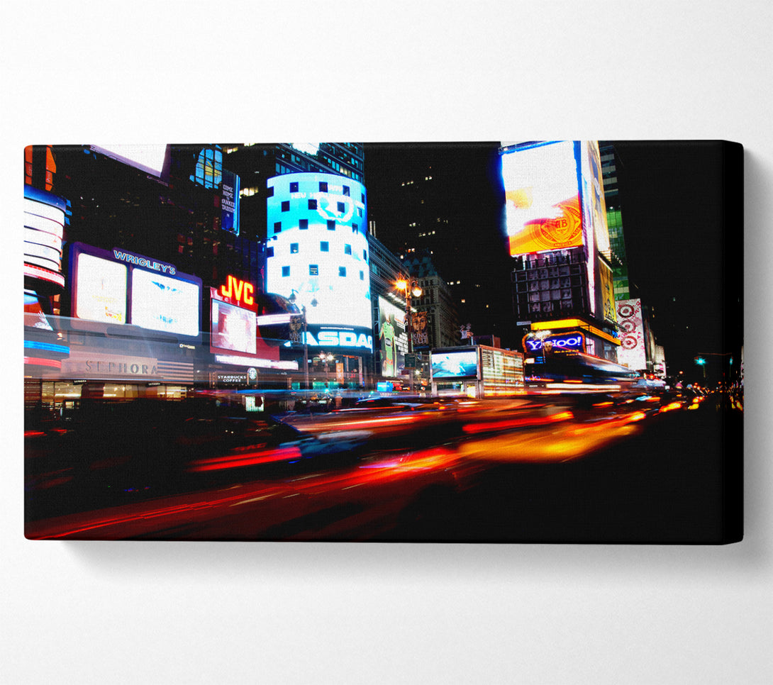  A Canvas Print of New York City Night Lights Canvas Print