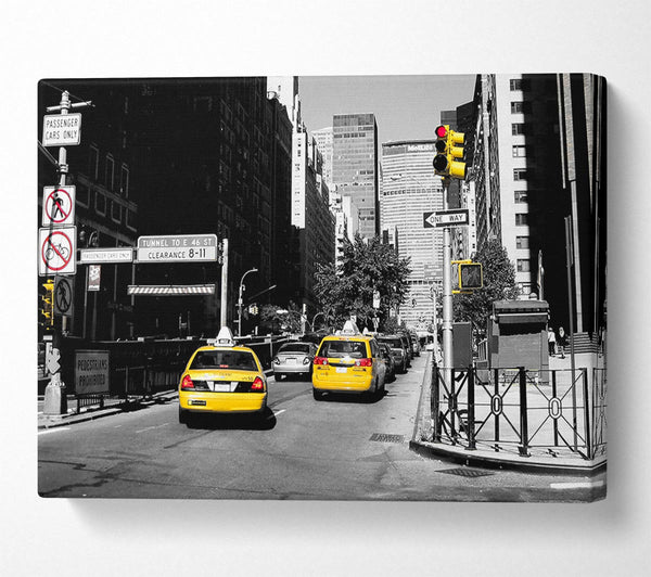  A Canvas Print of New York City Taxi Cab Canvas Art