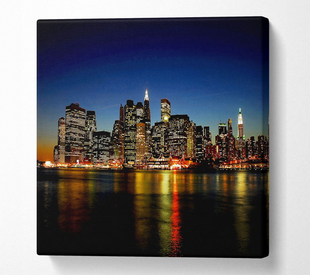  A Canvas Print of New York City View From Jersey Canvas Art