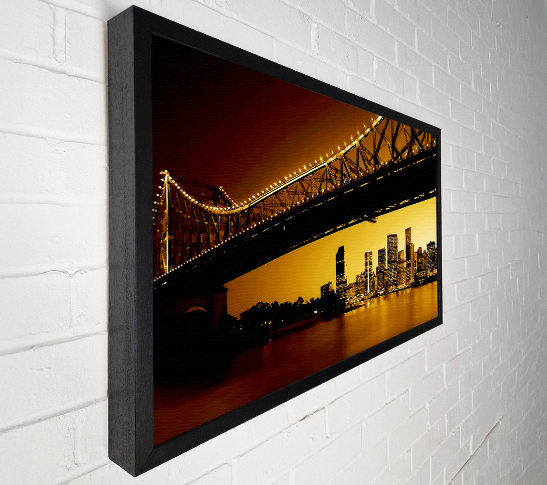  A Canvas Print of New York City View From Under Brooklyn Bridge Canvas Wall Art