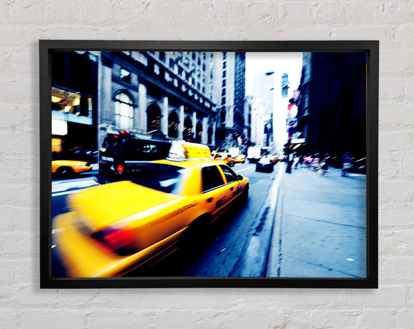 New York City Yellow Cab Unschärfe