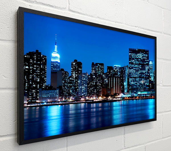 New York Empire State Blue Nights