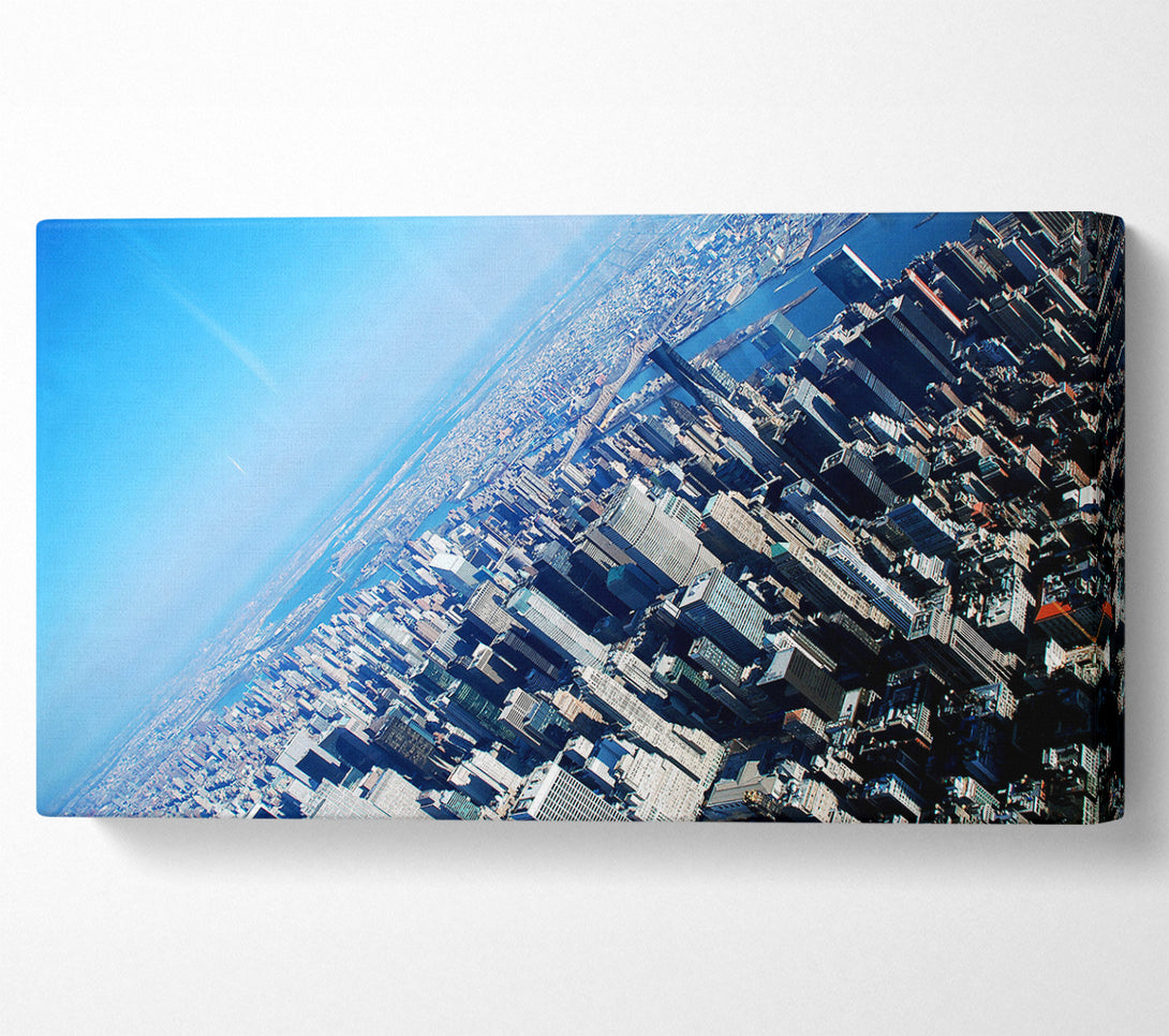  A Canvas Print of New York From The Plane Canvas Art