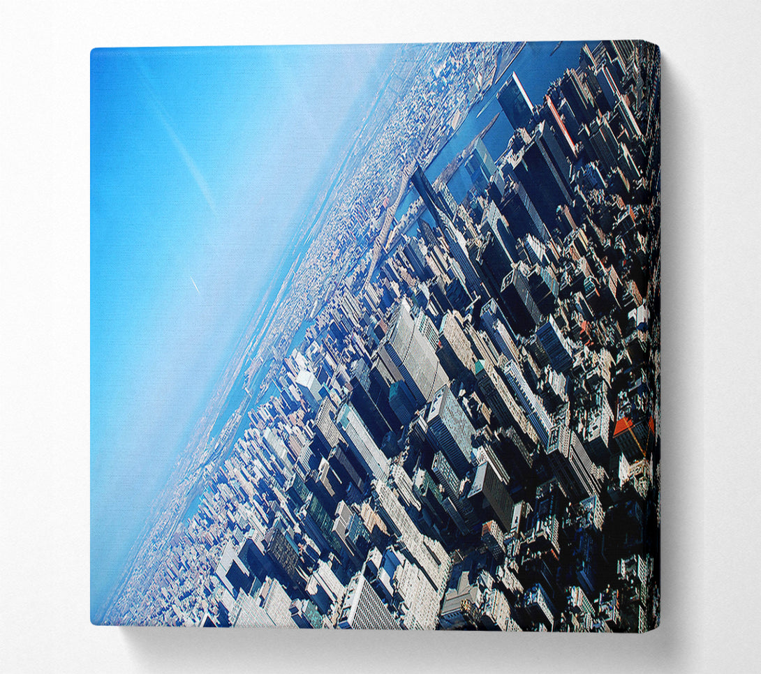  A Canvas Print of New York From The Plane Canvas Art