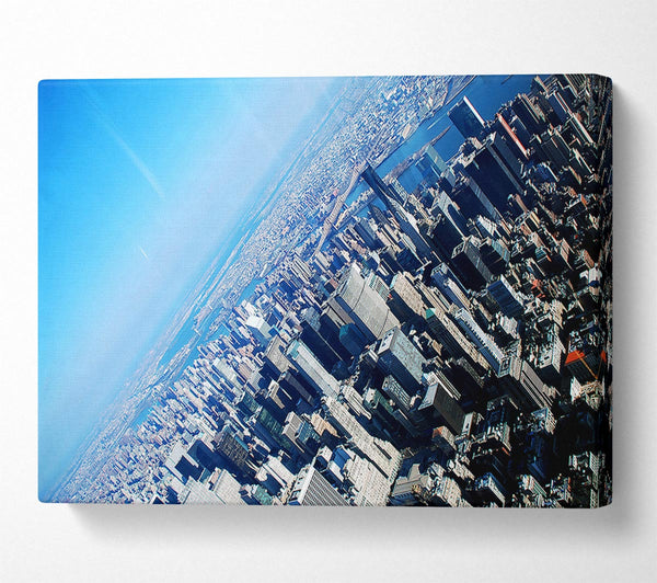  A Canvas Print of New York From The Plane Canvas Art