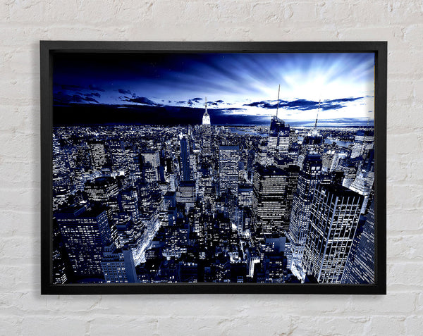 New York in Blau 