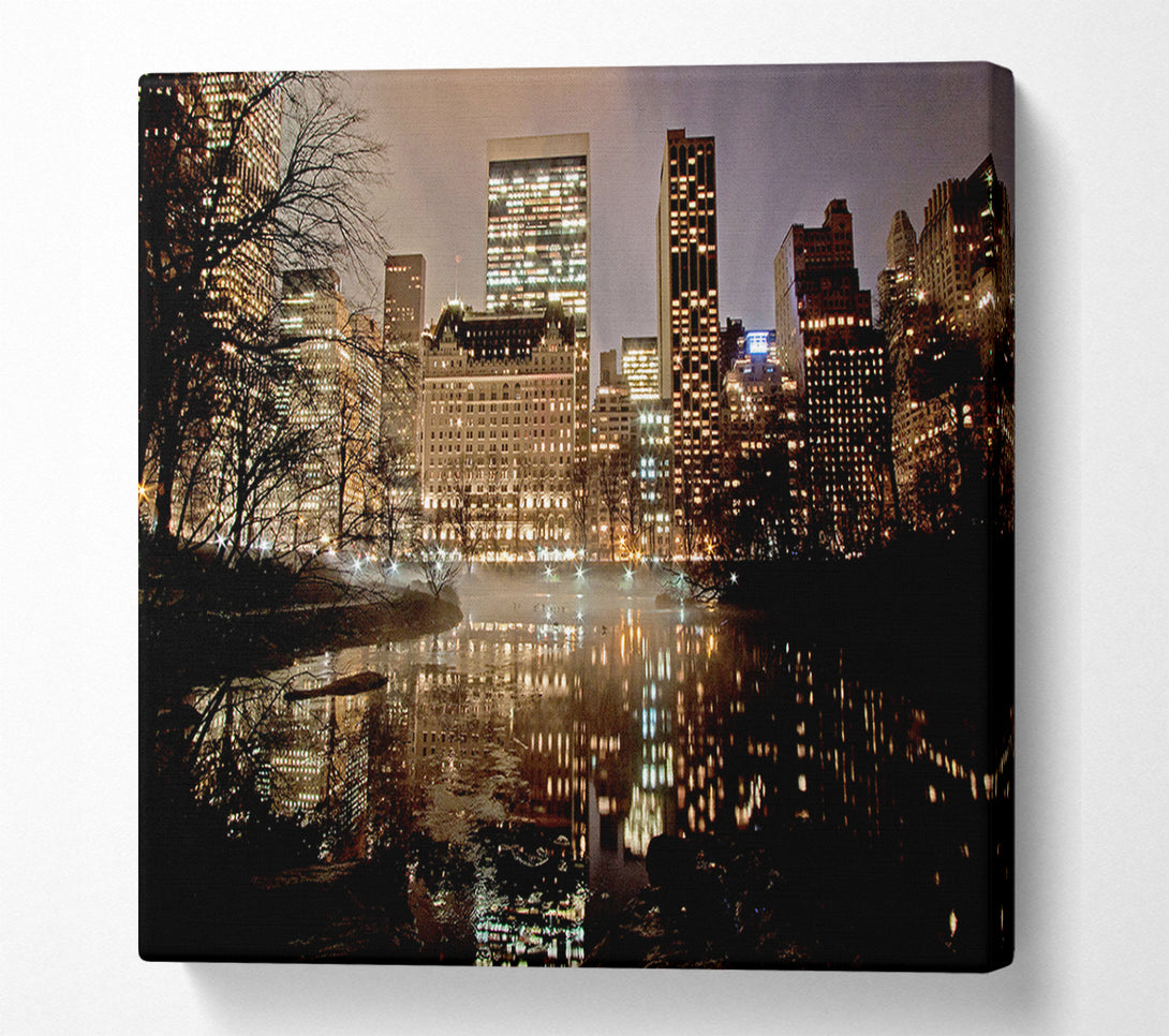  A Canvas Print of New York Lights Canvas Art